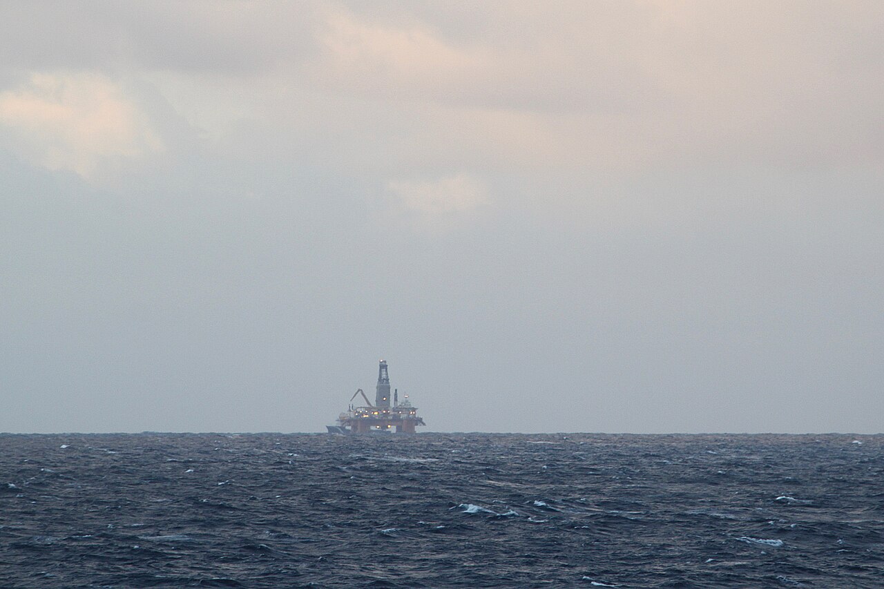 Plataforma petrolífera en el mar del Norte